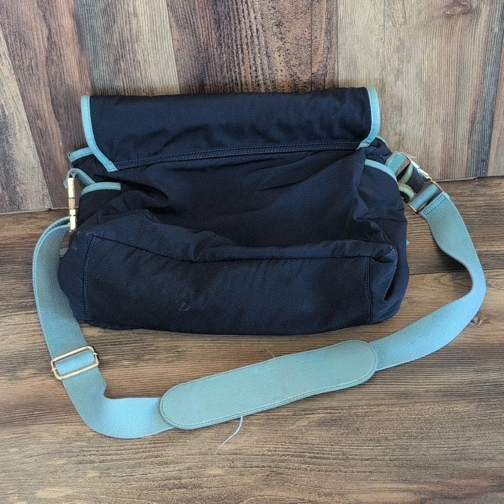 Tory Burch Blue/Light Blue Shoulder Diaper Messanger Bag